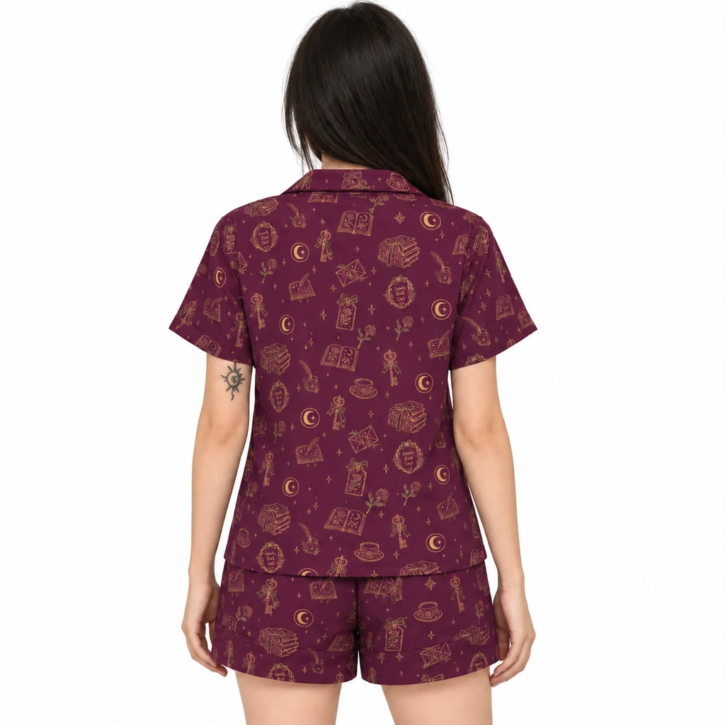 [WOM-COR] Pijama Clau dama manga corta + short, espalda