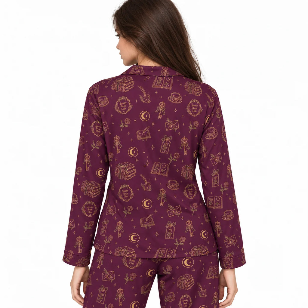 [WOM-LAR] Pijama Clau dama manga larga + pantalón, espalda