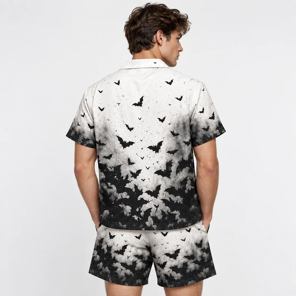 [MEN-COR] Pijama Eclipse caballero manga corta + short, espalda