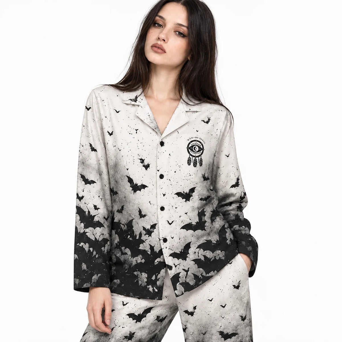 [WOM-LAR] Pijama Eclipse dama manga larga + pantalón, frente