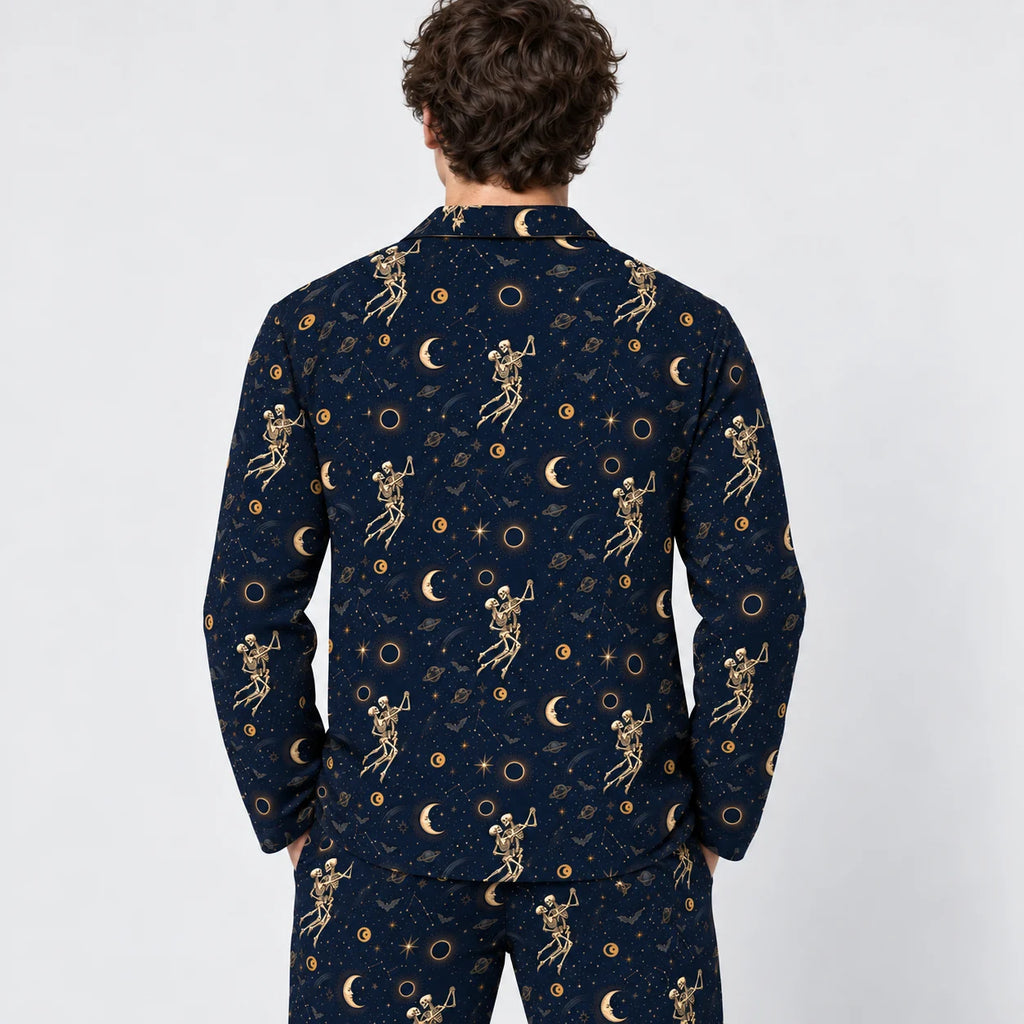 [MEN-LAR] Pijama Gera caballero manga larga + pantalón, espalda