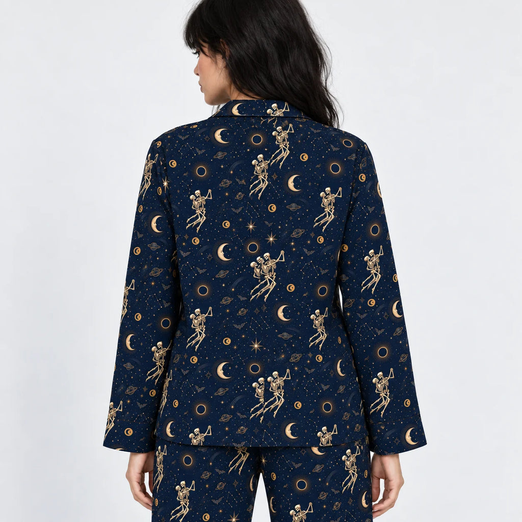[WOM-LAR] Pijama Gera dama manga larga + pantalón, espalda