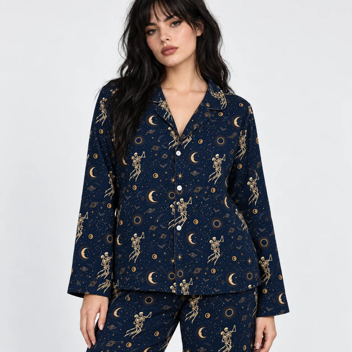 [WOM-LAR] Pijama Gera dama manga larga + pantalón, frente