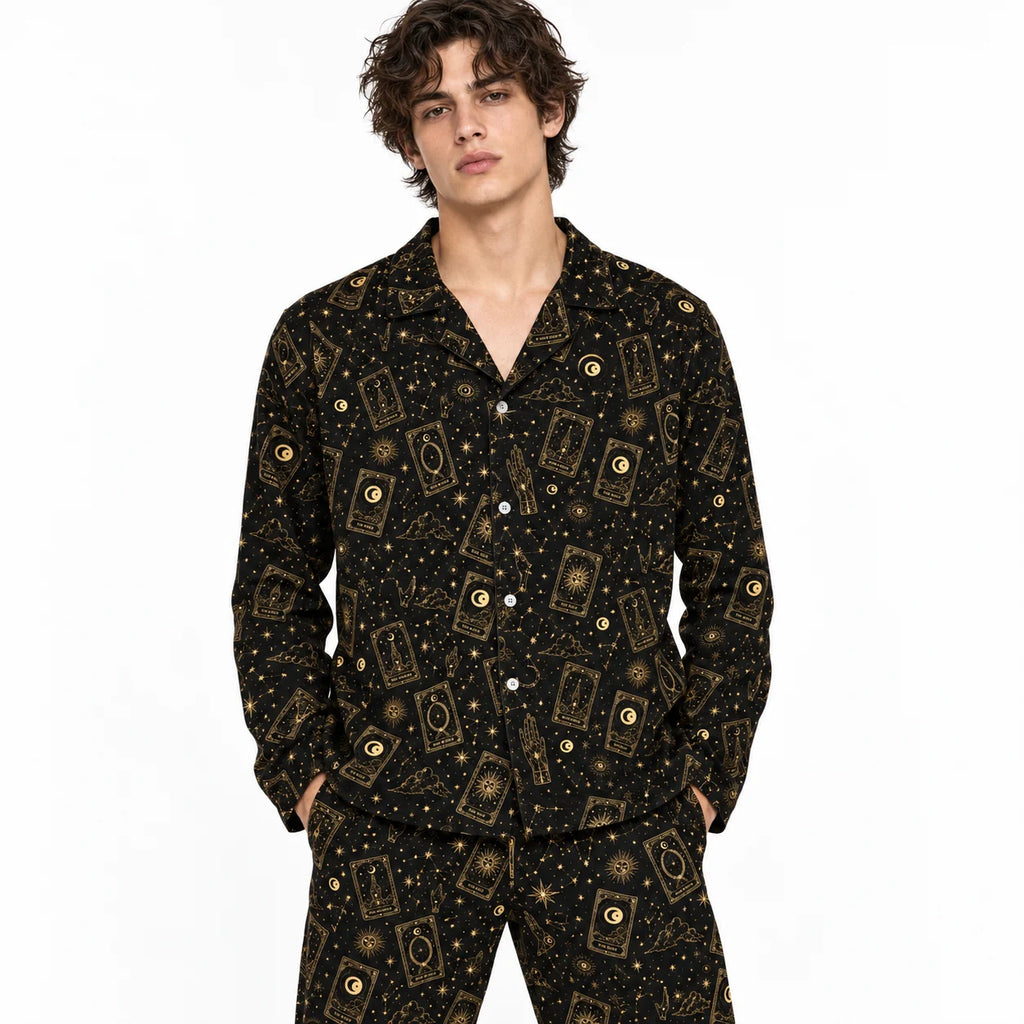 [MEN-LAR] Pijama Pato caballero manga larga + pantalón, frente