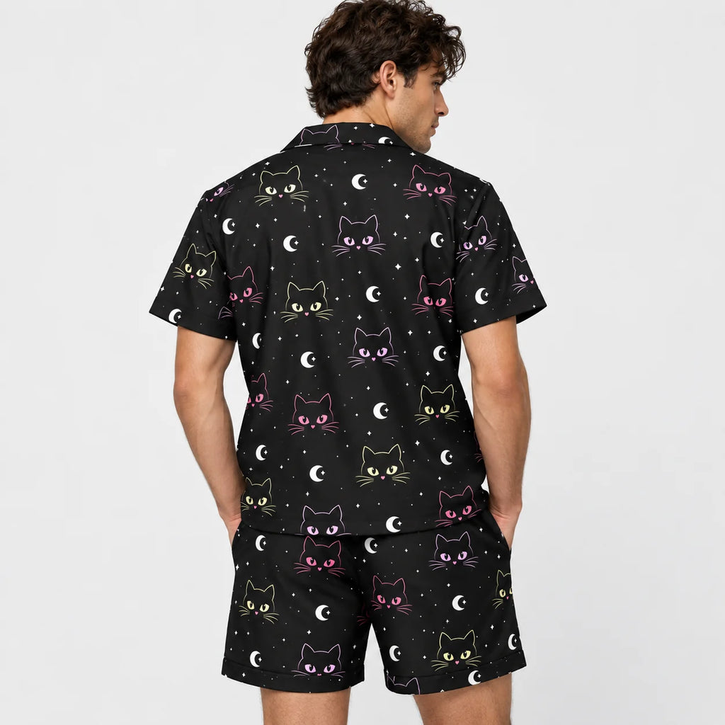 [MEN-COR] Pijama Raiza caballero manga corta + short, espalda