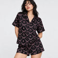 [WOM-COR] Pijama Reny dama manga corta + short, frente
