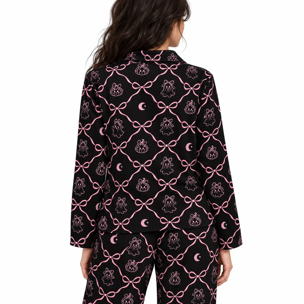 [WOM-LAR] Pijama Reny dama manga larga + pantalón, espalda