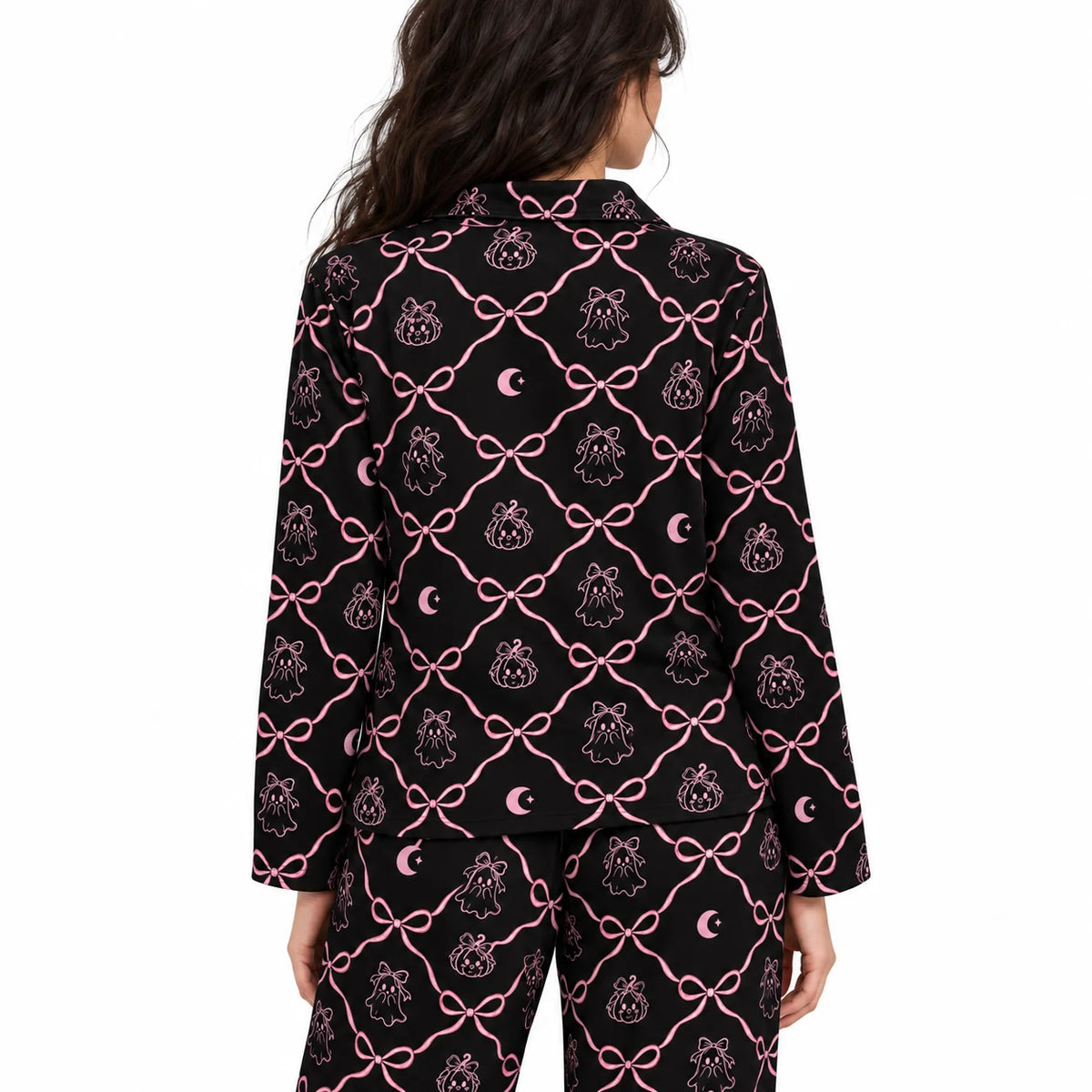 [WOM-LAR] Pijama Reny dama manga larga + pantalón, espalda