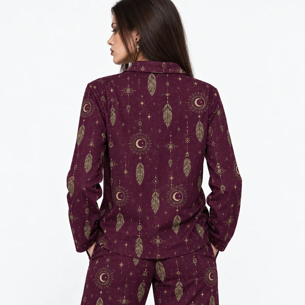 [WOM-LAR] Pijama Umbral dama manga larga + pantalón, espalda
